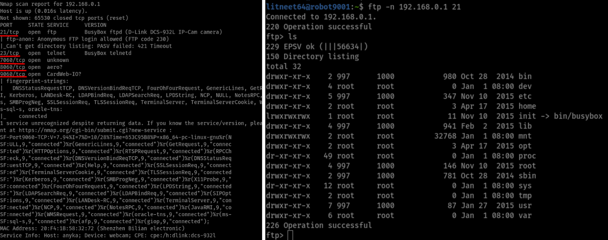 FTP server exposed over drone’s WiFi network