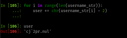 A bunch of lines in IPython to transform the hardcoded username